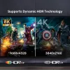 HDMI kabelis UNITEK C11086GY01-3M 3m 2.1 48 Gbit/s Juoda Pilka