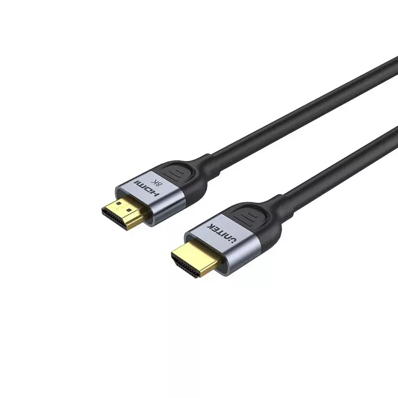 HDMI kabelis UNITEK C11086GY01-3M 3m 2.1 48 Gbit/s Juoda Pilka
