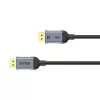 DisplayPort kabelis Unitek C1628GY01-2M — 2 m, DisplayPort 2.1, 7680×4320 @ iki 240 Hz, 32,4 kanalai, alavuotas varis