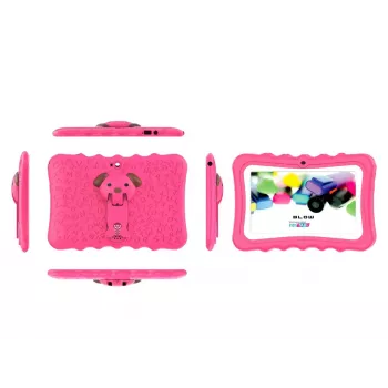 Planšetinis kompiuteris BLOW KidsTAB7 V2 7 colių IPS HD Android 14, Allwinner A133 1,5 GHz, 4 GB RAM, 32 GB, rožinis