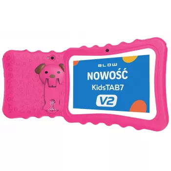 Planšetinis kompiuteris BLOW KidsTAB7 V2 7 colių IPS HD Android 14, Allwinner A133 1,5 GHz, 4 GB RAM, 32 GB, rožinis