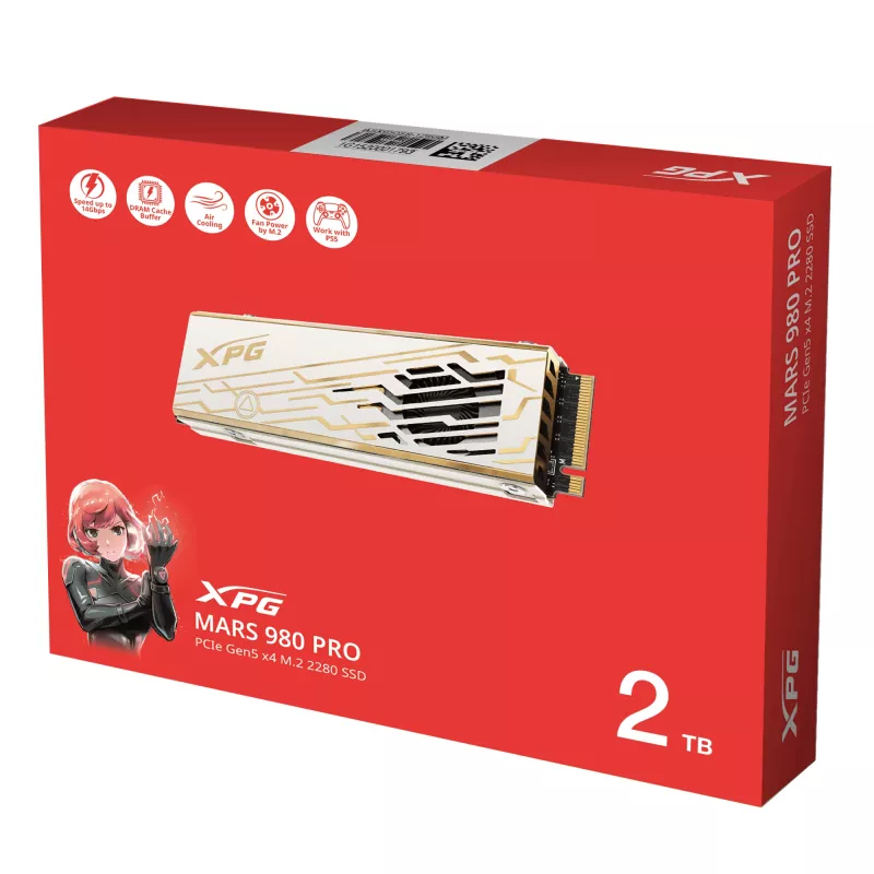 SSD M.2 ADATA MARS 980 PRO 2 TB — PCIe 5.0 NVMe, 14000/13000 MB/s