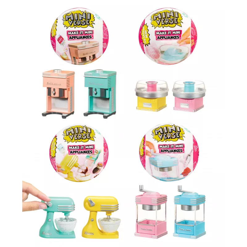 Miniverse MGA's - Make It Mini Appliances Series 2 PDQ, 8 m., Daugiaspalvis, Plastikas