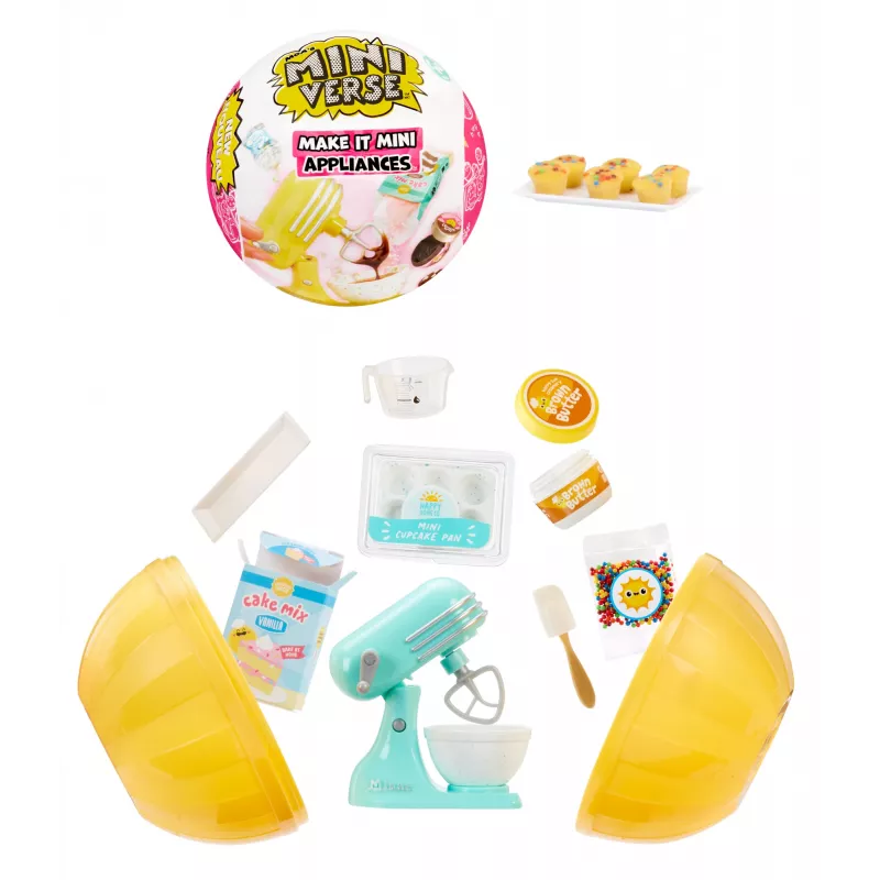 Miniverse MGA's - Make It Mini Appliances Series 2 PDQ, 8 m., Daugiaspalvis, Plastikas