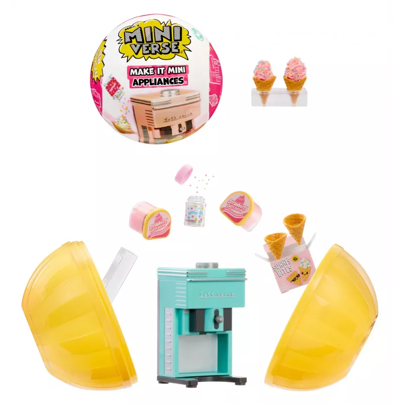 Miniverse MGA's - Make It Mini Appliances Series 2 PDQ, 8 m., Daugiaspalvis, Plastikas