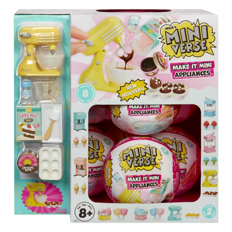 Miniverse MGA's - Make It Mini Appliances Series 2 PDQ, 8 m., Daugiaspalvis, Plastikas