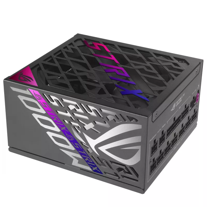 ASUS ROG STRIX-1000P-GAMING maitinimo blokas 1000 W 20+4 kontaktų ATX ATX juodos, sidabrinės spalvos