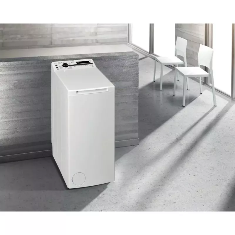 Whirlpool NTDLR 6240SS PL/N skalbimo mašina, užkraunama iš viršaus, 6 kg, 1151 aps./min., balta