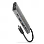 Axagon HMC-5G21 USB 10Gbps šakotuvas, 2x USB-A, 2x USB-C, HDMI 4k/30Hz, PD 60W, USB-C laidas