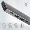 Axagon HMC-5G21 USB 10Gbps šakotuvas, 2x USB-A, 2x USB-C, HDMI 4k/30Hz, PD 60W, USB-C laidas