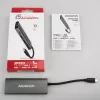 Axagon HMC-5G21 USB 10Gbps šakotuvas, 2x USB-A, 2x USB-C, HDMI 4k/30Hz, PD 60W, USB-C laidas