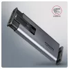 Axagon EEM2-SD2 USB-C 10Gbps - M.2 NVMe & SATA SSD Dėžutė Su Ekranu