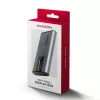 Axagon EEM2-SD2 USB-C 10Gbps - M.2 NVMe & SATA SSD Dėžutė Su Ekranu