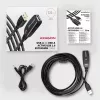 Axagon ADR-207 USB kartotuvo kabelis 7,5 m USB 2.0 juodas