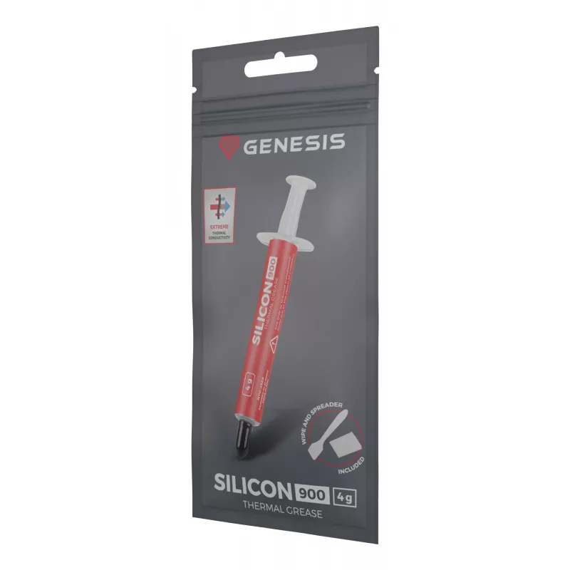 GENESIS Silicon 900, terminė pasta, Pilka, 250 °C, -50 °C, 12.8 W/m·K, 2.8 g/cm³