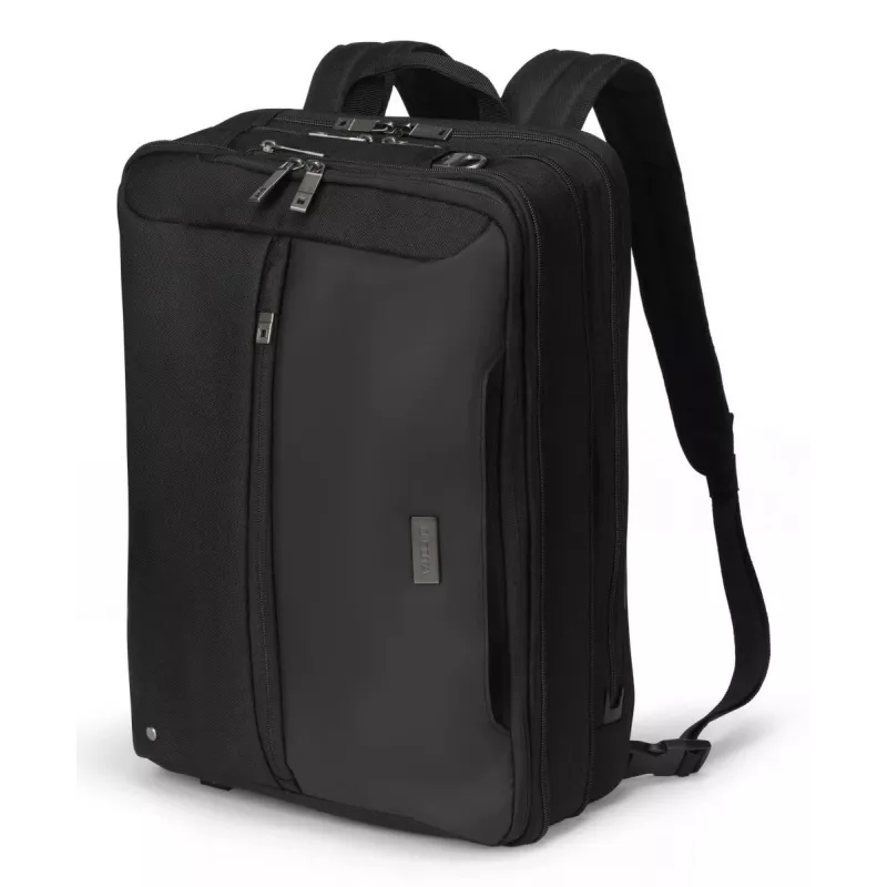 DICOTA Top Traveller Dual Five - 14-16 colių nešiojamojo kompiuterio dėklas - juodas / 900d perdirbtas PET poliesteris