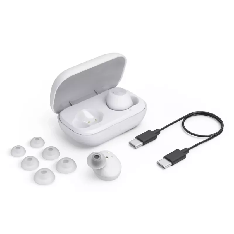 Hama Spirit Chop II ausinės True Wireless Stereo (TWS) į ausis įdedamos, sportui, Bluetooth, baltos