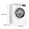 Skalbimo mašina Bosch WUU28T10PL, priekinio pakrovimo, 8–9 kg talpa, 1400 aps./min., A energijos klasė