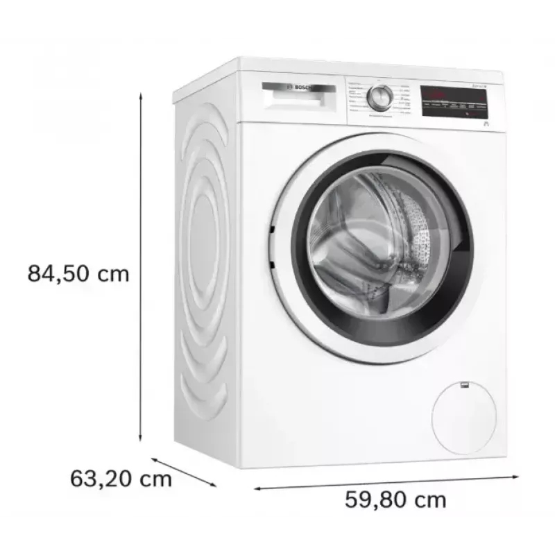 Skalbimo mašina Bosch WUU28T10PL, priekinio pakrovimo, 8–9 kg talpa, 1400 aps./min., A energijos klasė