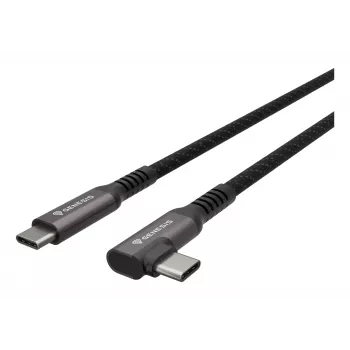 GENESIS NVC-2219 USB laidas USB 3.2 Gen 2 (3.1 Gen 2) 5 m USB C Juoda, Pilka