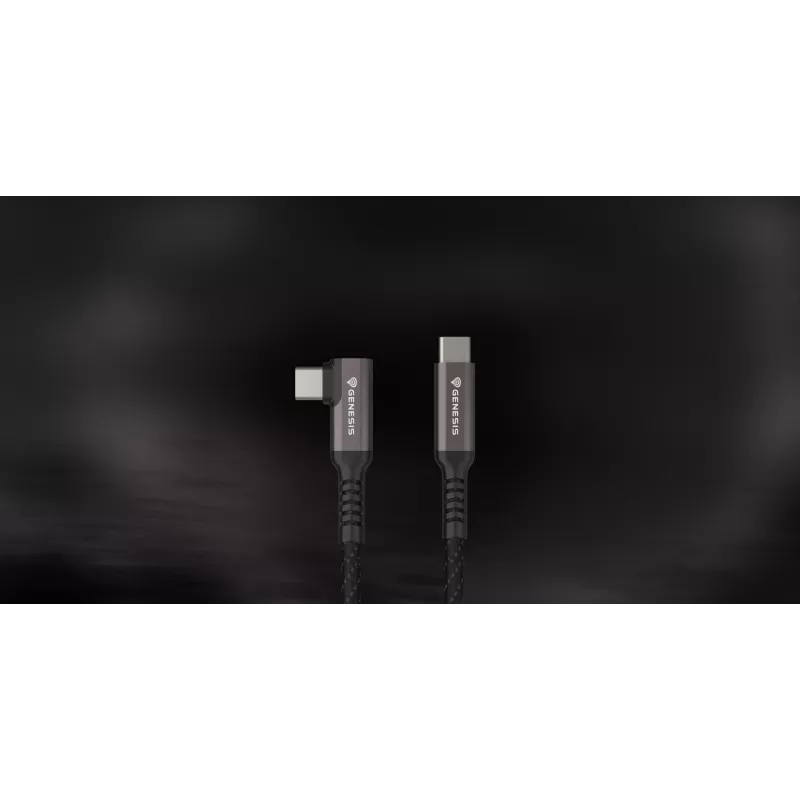 GENESIS NVC-2219 USB laidas USB 3.2 Gen 2 (3.1 Gen 2) 5 m USB C Juoda, Pilka