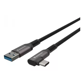 GENESIS NVC-2221 USB laidas USB 3.2 Gen 1 (3.1 Gen 1) 5 m USB A USB C Juoda, Pilka