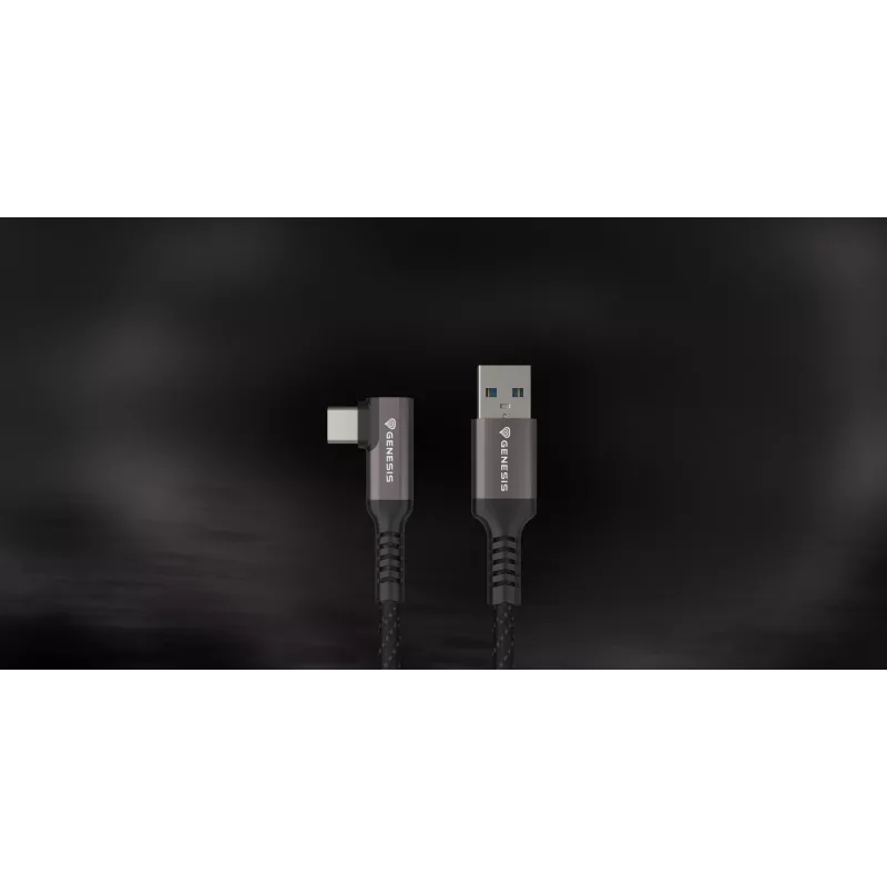 GENESIS NVC-2221 USB laidas USB 3.2 Gen 1 (3.1 Gen 1) 5 m USB A USB C Juoda, Pilka