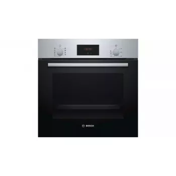 Įmontuojama elektrinė orkaitė Bosch Serie 2 HBF114ES0 — 66 L, nerūdijantis plienas, jutiklinis + sukamasis valdymas, 7 programos, grilis, konvekcija, 50–275 °C