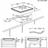 Electrolux Serie 500 EIT60433CT Juoda Integruota 60 cm Zoninė indukcinė kaitlentė 4 zonos