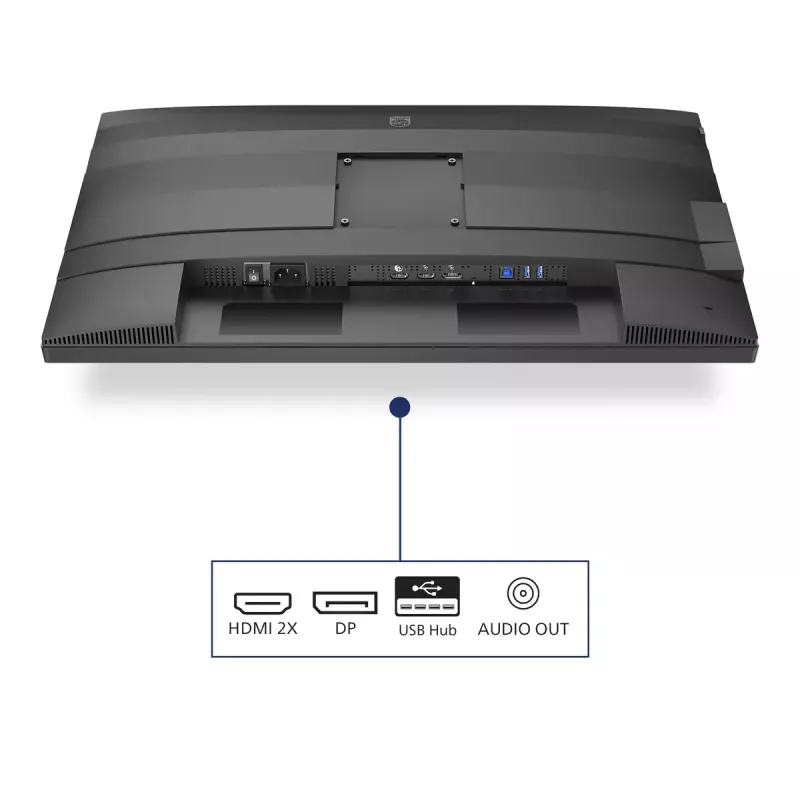 Philips 5000 serijos 24B2G5200/00 kompiuterio monitorius 60,5 cm (23,8 col.) 1920 x 1080 pikselių Full HD LCD Antracito