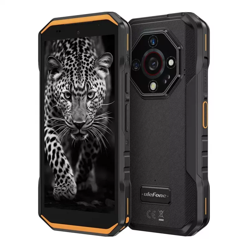 Tvirtas išmanusis telefonas UleFone Armor X32 6,0 colio 6 GB RAM 128 GB atminties Ryški oranžinė, energijos klasė B
