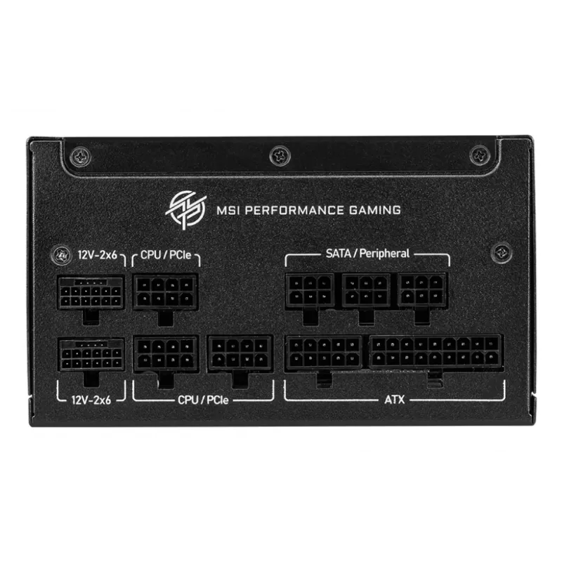 MSI MPG A1000GS PCIE5 maitinimo blokas 1000 W 24-pin ATX ATX Juodas