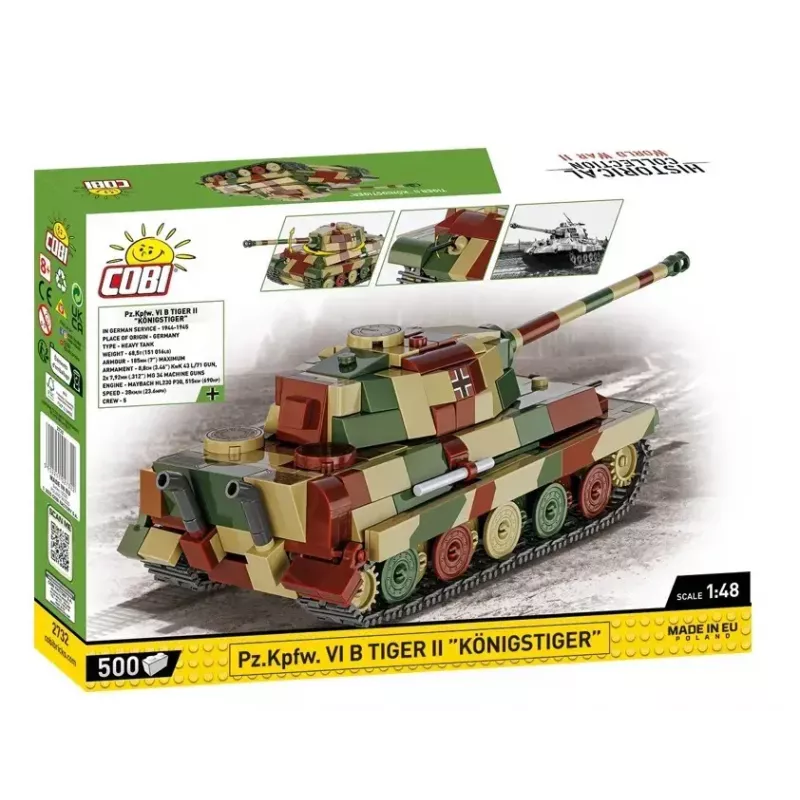 Plastikinis modelio rinkinys Cobi Pz.Kpfw. VI B Tiger II Königstiger mastelis 1:35 (COBI-2732)