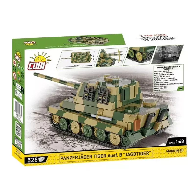 Cobi Panzerjäger Tiger Ausf. B Jagdtiger 1:35 mastelio modelio rinkinys