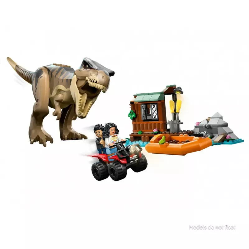 LEGO dinozaurų konstravimo rinkinys T. rex River Escape 76975 — 199 dalys, 2 minifigūrėlės, amžius 5+
