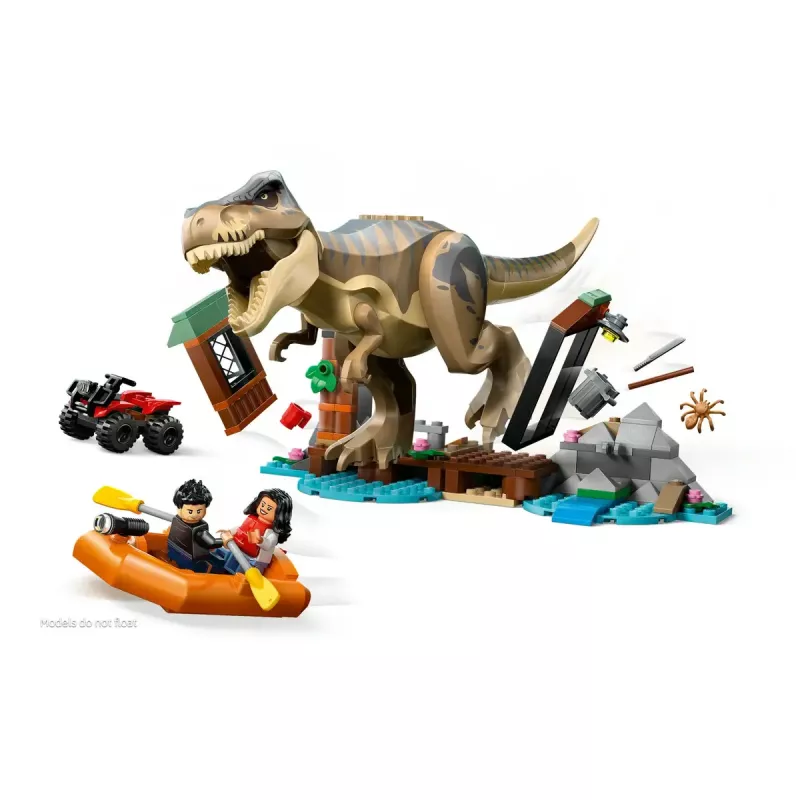 LEGO dinozaurų konstravimo rinkinys T. rex River Escape 76975 — 199 dalys, 2 minifigūrėlės, amžius 5+