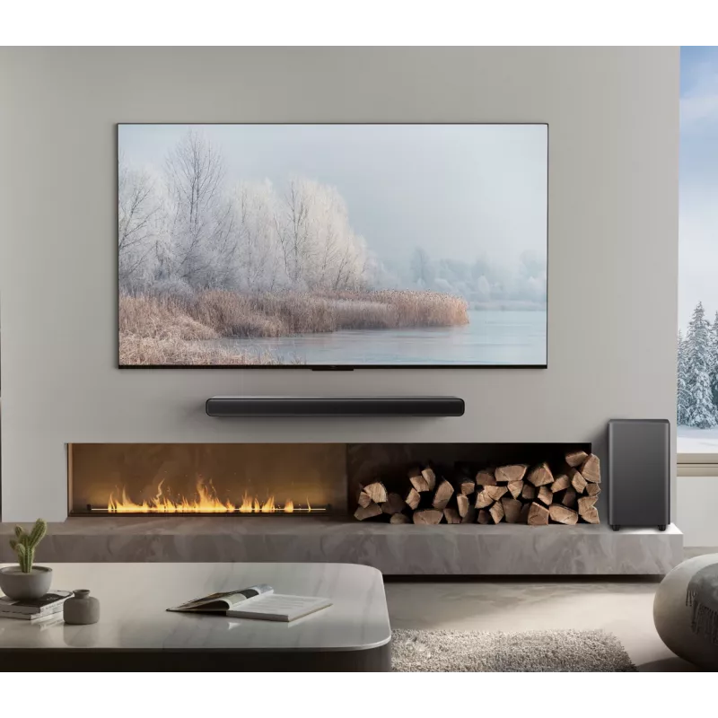 TCL S S55H 2.1 kanalo garso juosta su Dolby Atmos, belaidžiu žemų dažnių garsiakalbiu ir „Bluetooth“ muzikos srautiniu perdavimu