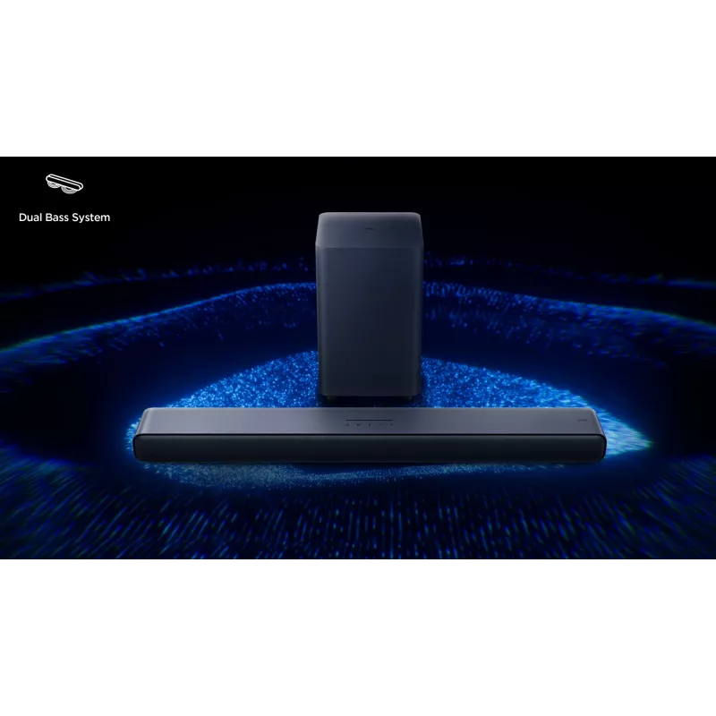 TCL S S55H 2.1 kanalo garso juosta su Dolby Atmos, belaidžiu žemų dažnių garsiakalbiu ir „Bluetooth“ muzikos srautiniu perdavimu