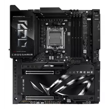 Pagrindinė plokštė ASUS ROG CROSSHAIR X870E EXTREME — AMD X870E, lizdas AM5, Extended ATX, DDR5, 4 DIMM, Wi‑Fi 7, 5 Gb LAN, 5x M.2