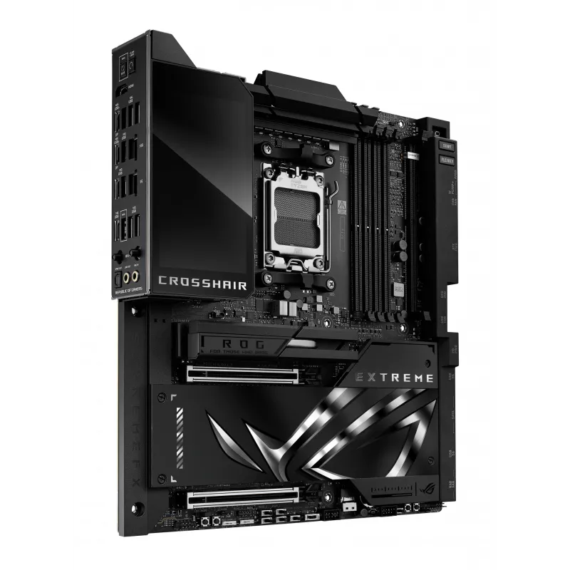 Pagrindinė plokštė ASUS ROG CROSSHAIR X870E EXTREME — AMD X870E, lizdas AM5, Extended ATX, DDR5, 4 DIMM, Wi‑Fi 7, 5 Gb LAN, 5x M.2