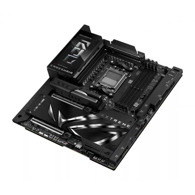 Pagrindinė plokštė ASUS ROG CROSSHAIR X870E EXTREME — AMD X870E, lizdas AM5, Extended ATX, DDR5, 4 DIMM, Wi‑Fi 7, 5 Gb LAN, 5x M.2