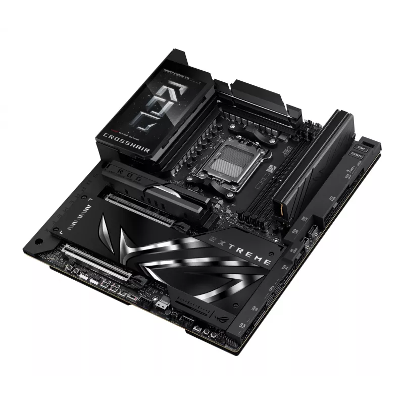 Pagrindinė plokštė ASUS ROG CROSSHAIR X870E EXTREME — AMD X870E, lizdas AM5, Extended ATX, DDR5, 4 DIMM, Wi‑Fi 7, 5 Gb LAN, 5x M.2