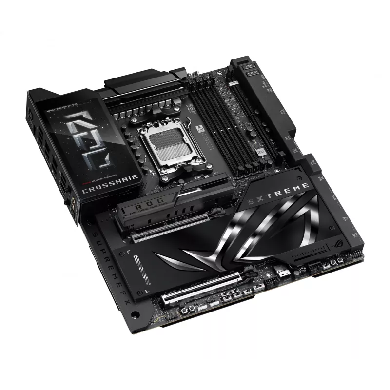 Pagrindinė plokštė ASUS ROG CROSSHAIR X870E EXTREME — AMD X870E, lizdas AM5, Extended ATX, DDR5, 4 DIMM, Wi‑Fi 7, 5 Gb LAN, 5x M.2