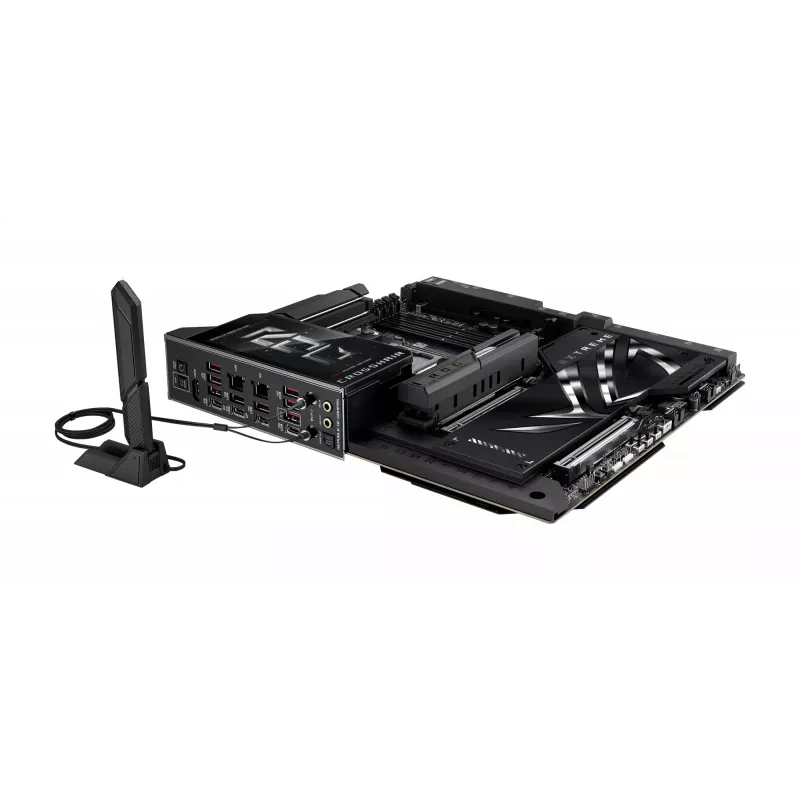 Pagrindinė plokštė ASUS ROG CROSSHAIR X870E EXTREME — AMD X870E, lizdas AM5, Extended ATX, DDR5, 4 DIMM, Wi‑Fi 7, 5 Gb LAN, 5x M.2