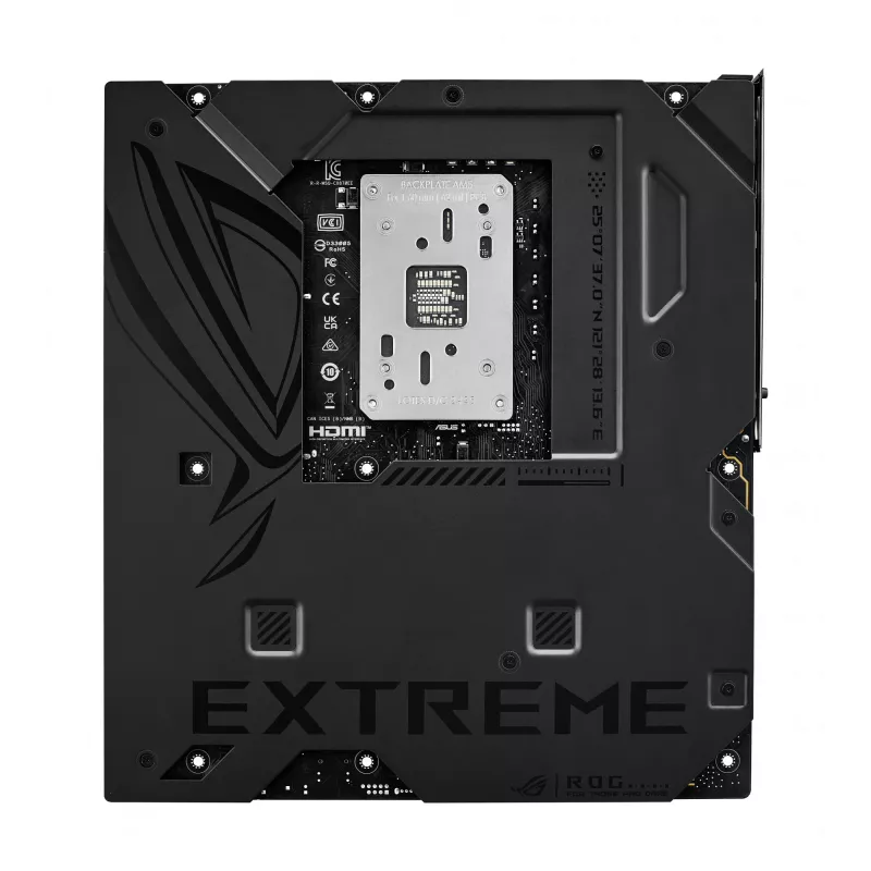 Pagrindinė plokštė ASUS ROG CROSSHAIR X870E EXTREME — AMD X870E, lizdas AM5, Extended ATX, DDR5, 4 DIMM, Wi‑Fi 7, 5 Gb LAN, 5x M.2