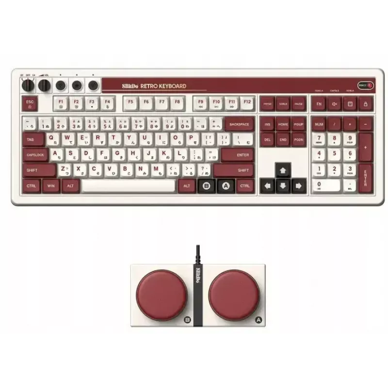 Mechaninė klaviatūra 8Bitdo RET00493 RGB apšviesta kompaktiška