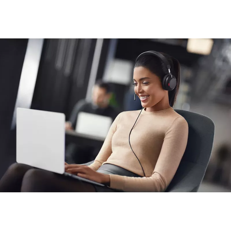 Jabra Evolve2 40 SE ausinės laidinės ant galvos Skambučiai/Muzika USB Type-C / USB Type-A Juoda