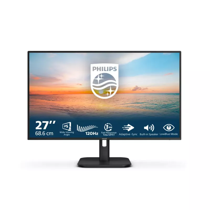Philips 27E1N1200A/00 kompiuterio monitorius 68.6 cm (27 colių) 1920 x 1080 pikselių Full HD LCD juodas
