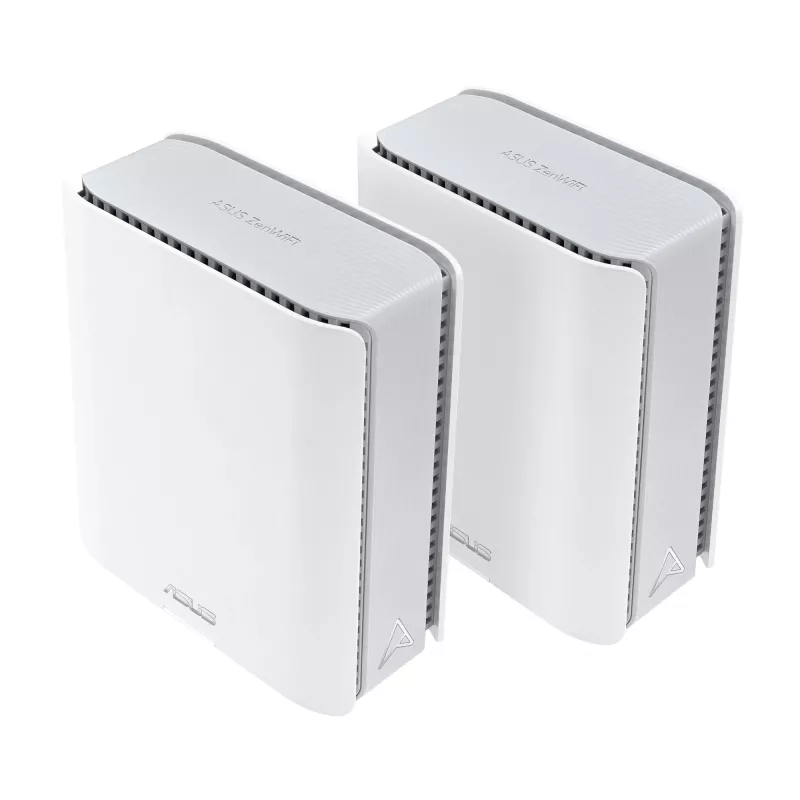 ASUS ZenWiFi BT8 (2 rinkinys) Triju juostų (2,4 GHz / 5 GHz / 6 GHz) Wi-Fi 7 (802.11be) Baltas 3 vidiniai