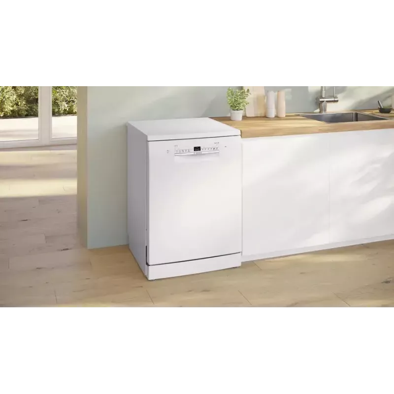 Freestanding dishwasher Bosch Serie 2 SMS2ITW09E — 13 place settings, 46 dB, 60 cm, Heat exchanger drying